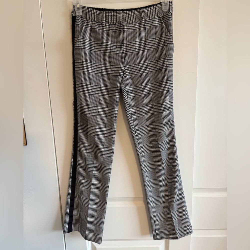 Express Black and White Plaid Trousers